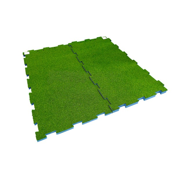 30-80mm HIC/CFH Tested Shock Absorbing Playground Shock Pad with High Water Permeability Artificial Grass Puzzle Pad