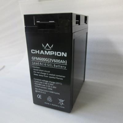 Low Self Discharge Rate 2V 600Ah OPzV Battery