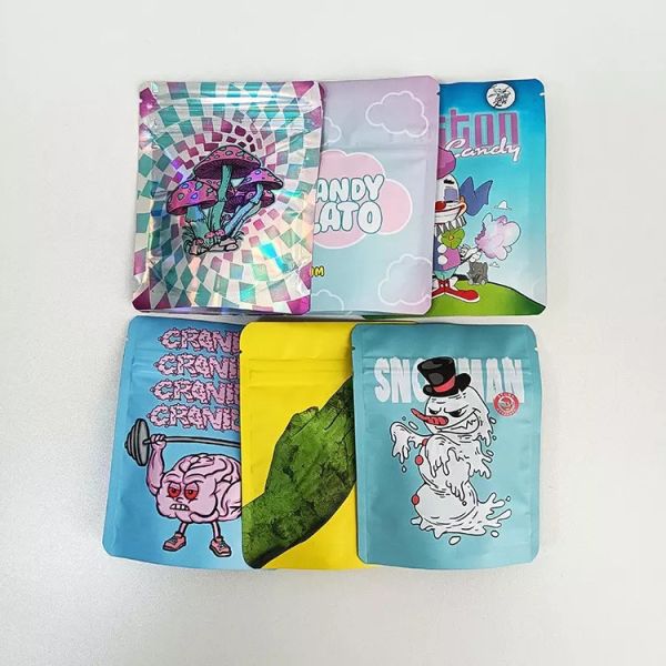 Child Proof Resistant Smell Proof Mylar Zip Lock Bags 3.5g 7g 14g 28g
