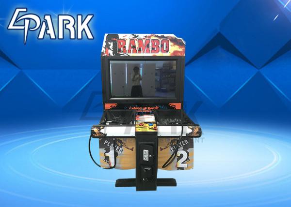 Electronic Rambo i Arcade Shooting Arcade Game 2 Player / Light Gun Arcade Cabinet
