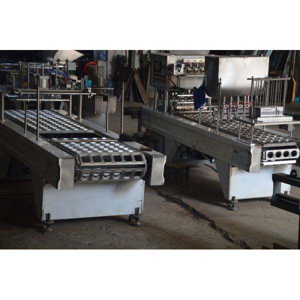 Convenient Pneumatic Flavored Yoghurt Cup Filling And Sealing Machine for Plastic Cups