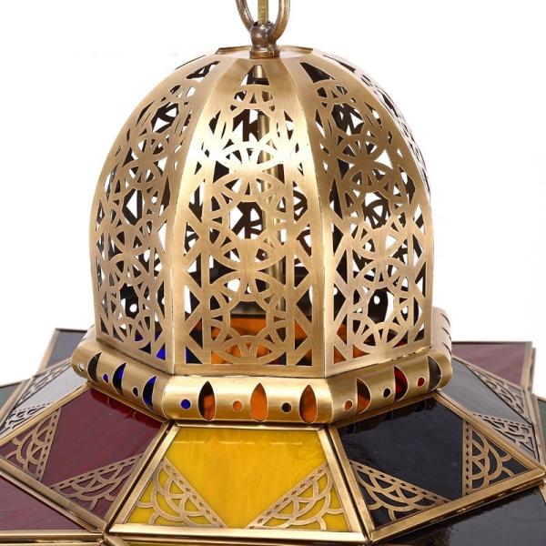 80lm Hotel Living Room Dining Room Aisle Balcony Lighting Modern Chandelier Arab Muslim Vintage Style Copper Chandelier