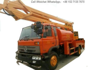 Truck Mounted 16m Aerial Work Platforms woith Water tanker High Performance Whtsp:+8615271357675