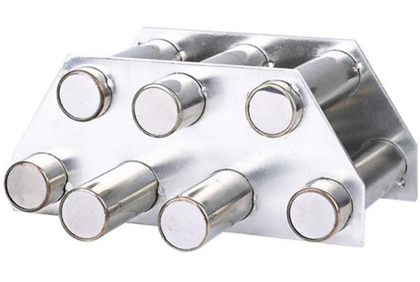 Rod Baffles Magnetic Separator for 10000Gs Grate Hopper Stainless Steel Neodymium Magnet