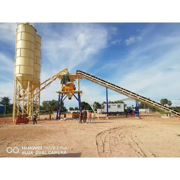 Готовый смешанный конкретный дозируя завод 60 CBM в управление PLC часа