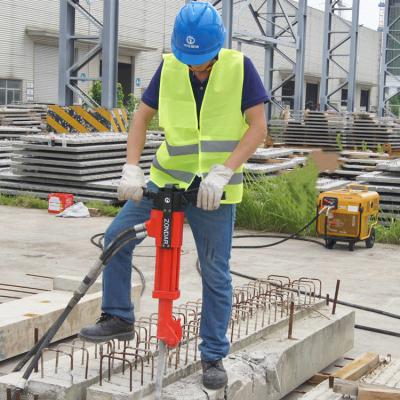 Handheld Hydraulic Breaker Machine Shock Absorbing Handle Hydraulic Rock Hammer