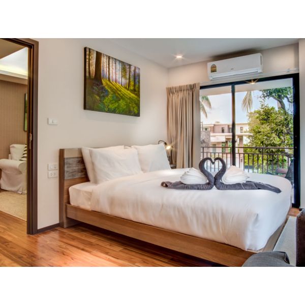 Cheap Hotel Furniture Bedroom set by King size bed with Upholstered Headboard and Chaise