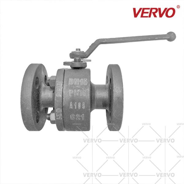 DN15 Flange Manual Ball Valve A105 1/2inch 2 Piece Floating Type Full Bore And Reduced Bore Ball Valve Side Entry