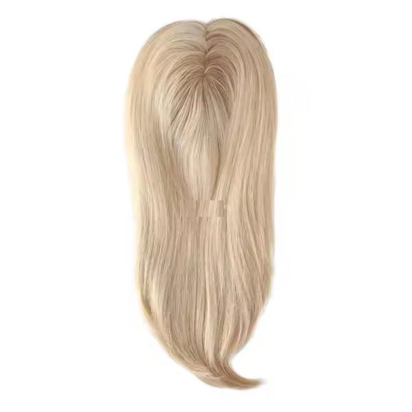 Cuticle Remy Hair Topper Full Injected Poly skin Best Quality Hair Top Piece Hairpieces for Women Wig Lady Toupee Topper