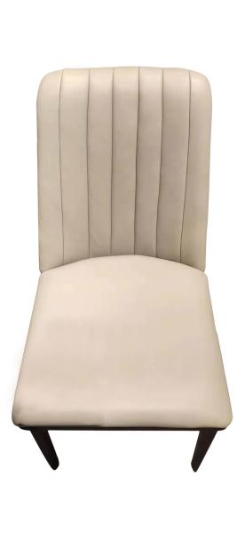 Oak wood frame structure in PU painting with Leather upholstered cushion Dining chairs made from China furniture factory