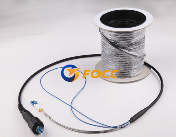 Waterproof PDLC RRU Outdoor Fiber Optic Patch Cables 7.0mm Inside Armored