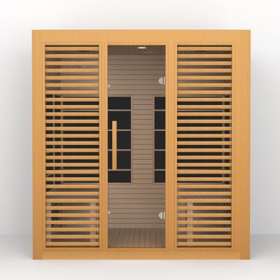 2700W Hemlock Wood 4 Person Far Infrared Sauna Weight Loss