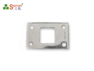 Retângulo de vidro de aço inoxidável da braçadeira das tampas da placa de AISI para o torneira de vidro