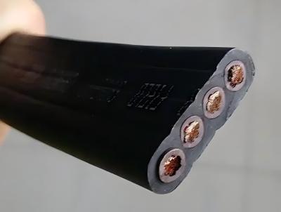 EPR Insulation, SE4 Jacket Rubber Flat Flexible Traveling Cable YCWB