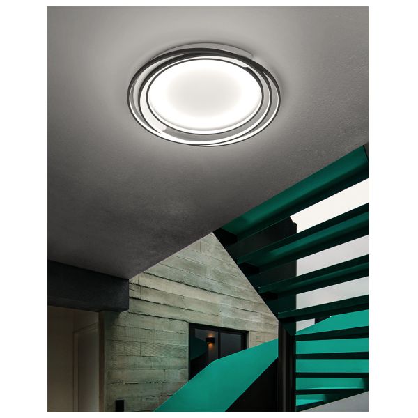 Modern Creative Wrought Iron Ceiling Lights Atmosphere Living Room ring Ceiling Lights(WH-MA-249)