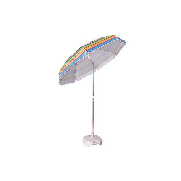 Aluminium Alloy Garden Winds Umbrella Manual Operation With Flap