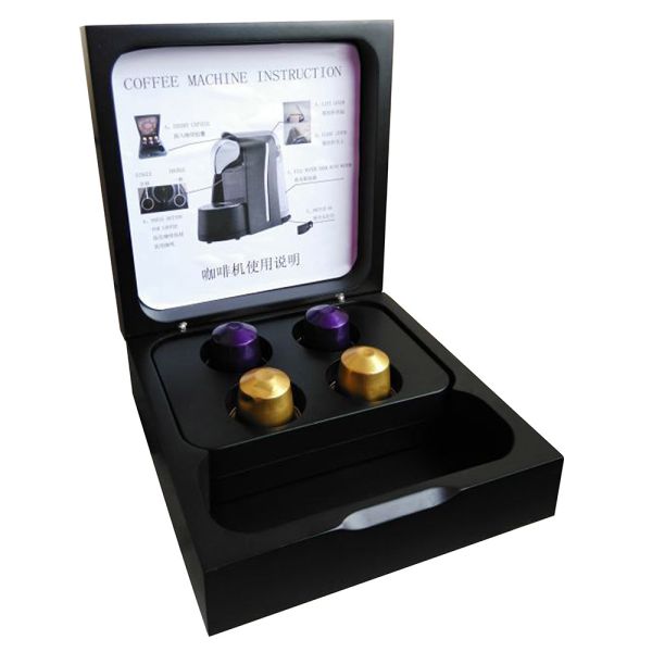 Dustproof Antiwear Wooden Coffee Storage Box , Stable Wooden Tea Bag Chest