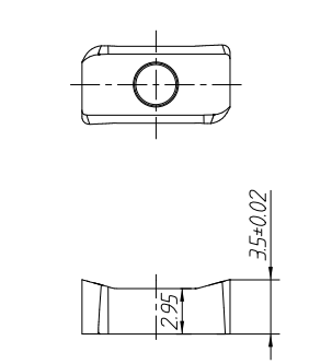 K40 Garde N331.1A-115008H-WL Карбидные фрезерные резаки для обработки стали