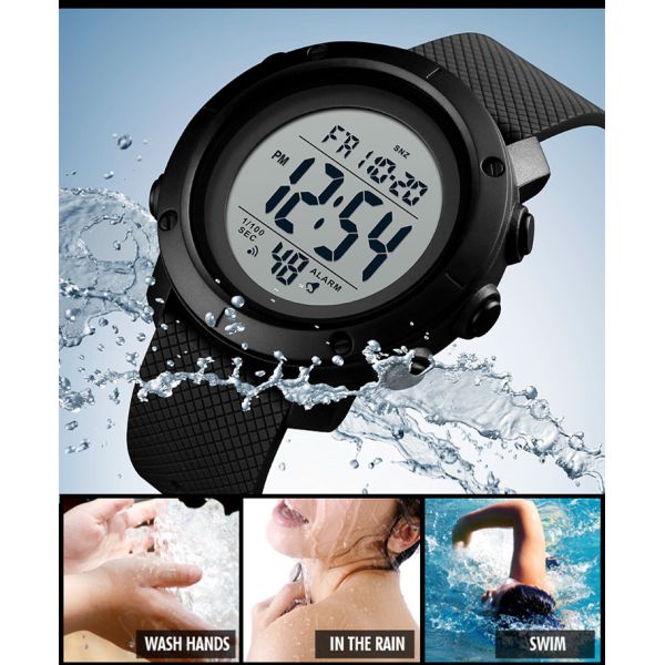 Plastic Watch Wrist Watch Men Fashion Silicone Sport Digital Watch