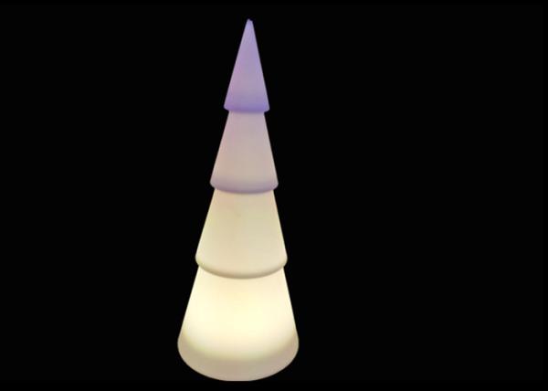 Árvore portátil do White Christmas da lâmpada de assoalho do diodo emissor de luz da bateria com iluminação de 16 cores