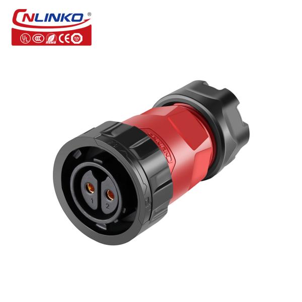 Cnlinko Connector 2 Pin Connector IP68 DC Plug 24V Led 2 Pin Waterproof Connector Plug Cable Socket