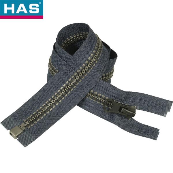 Lightweight Blue Resin Zipper End Track Teeth With Plastic Pull Chain Sample For Easy Luggage Organization