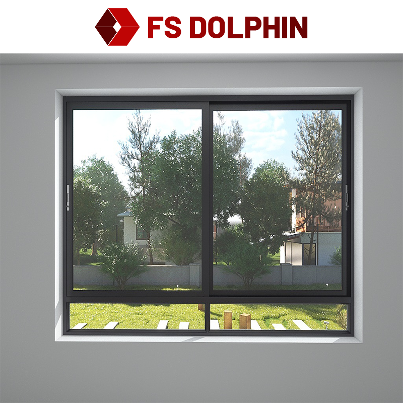 Современным окно сползая окна рамки 3 рельсов алюминиевым ядровым закаленное доказательством стеклянное