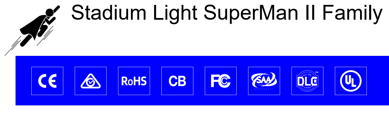 1500 Вт IP66 светодиодный стадионный свет водонепроницаемый 6500K Проливной свет без IK08/IK10 145lm/W Высокая защита для бассейна