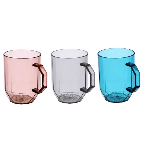 Diamond Shaped Mouthwash Cup 390ml Food Grade Plastic PS