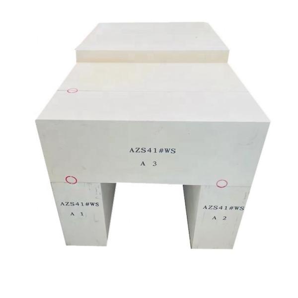 3.7-3.95g/cm3 Bulk Density Fused Cast Zircon Corundum Brick For Glass Melting Furnace And Long Lifespan