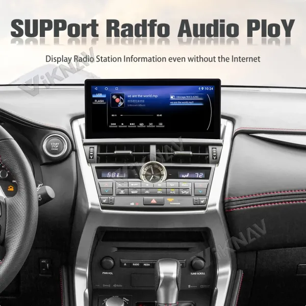Авторадио Viknav Для LEXUS NX NX200 NX200T (2015 2016) 12,3 дюйма сенсорный экран Carplay Автомобиль GPS навигация мультимедиа