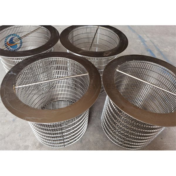 Reverse Winding Silk Screen Vee Wire Wrapped Screen SGS ISO