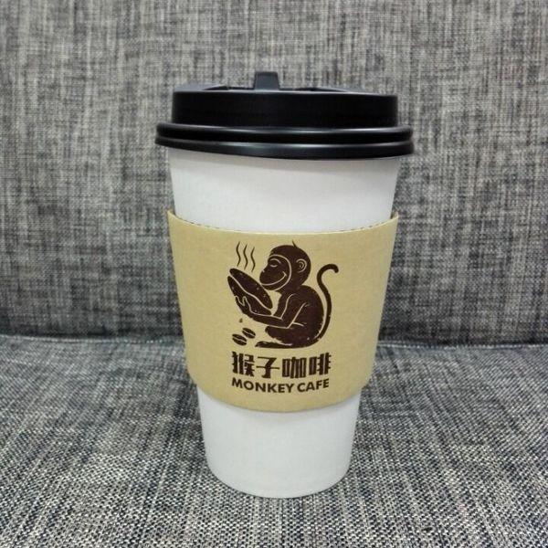 A luva 8oz imprimível do copo de papel do café personalizou fácil simples encher o projeto