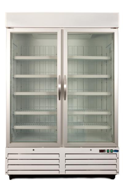 Commercial Glass Door Freezer LED Lighting Good Temperature Evenness