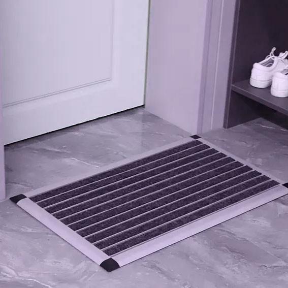 Segurança Mat Aluminum Doormat do deslizamento dos tapetes exteriores da entrada anti 10MM densamente
