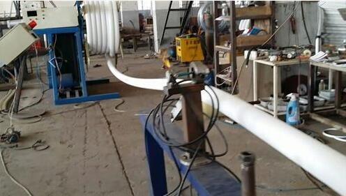 Powerful Plastic Pipe Extrusion Line / Double Wall Corrugated Pipe Machine