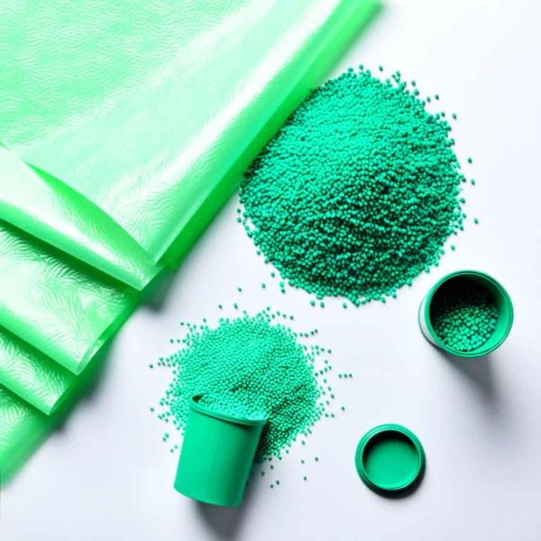 PP PET Film d'emballage alimentaire Fluorescent Masterbatch Granules Herbe vert