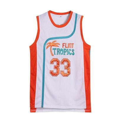 Men's Training Suit Full-Prints T Shirts Retro Basketball Jersey