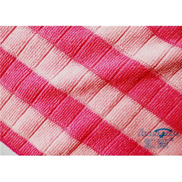 Home Textile Microfiber Weft-Knitted Cleaning Microfiber Cloths / Microfiber Wash Cloths