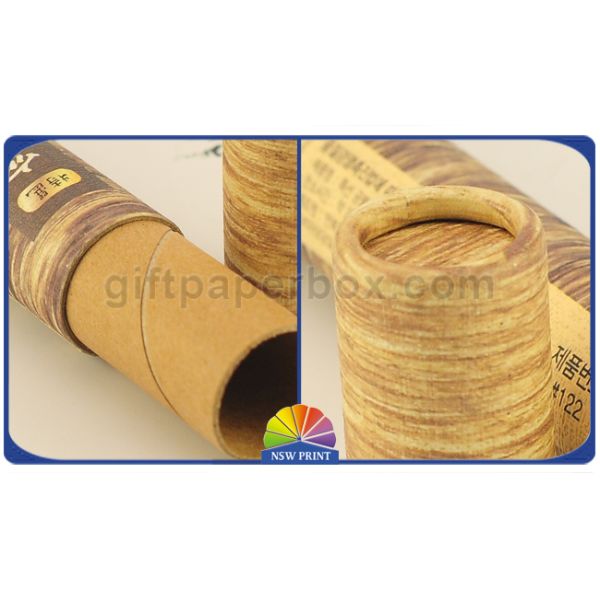 Трубка бумаги Крафт цилиндра 3 частей телескопичная упаковывая с дружелюбным бумажной крышки эко-