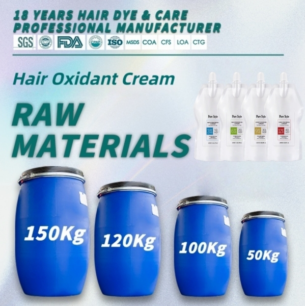 Professional Salon Hair Developer 3% 6% 9% 12% Peroxide Oxidant Cream Raw Material OEM