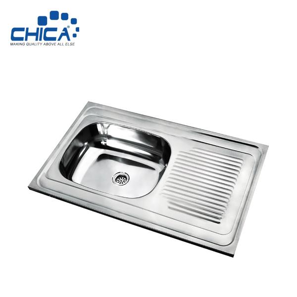 Topmount Kitchen Sink Stainless Steel Kitchen Sink For Hotel Single Bowl Kitchen Sink For House