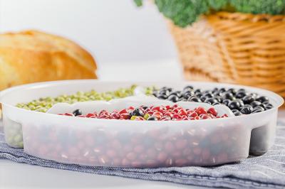 Hot Foods Disposable Plates With Dividers Oil Resistant Diameter 160mm