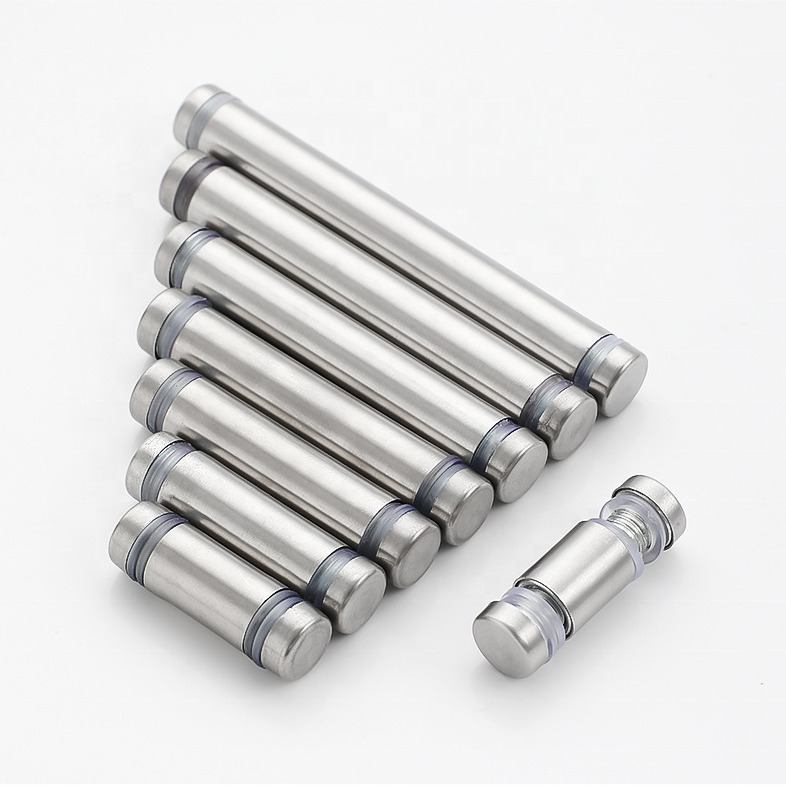 Stainless Steel Double Head Advertising Screw for Acrylic Glass Standoff Spacer 12*30mm M8 Passivated