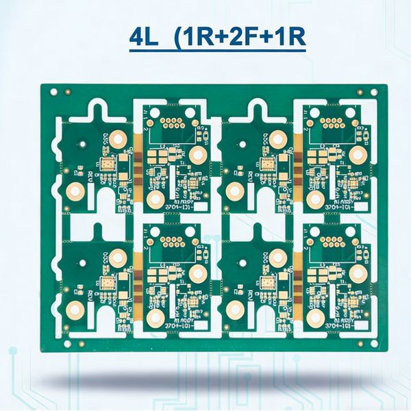 Custom 4-Layer Rigid-Flex PCB For Industrial Applications support Full Turnkey PCBA Manufacturing
