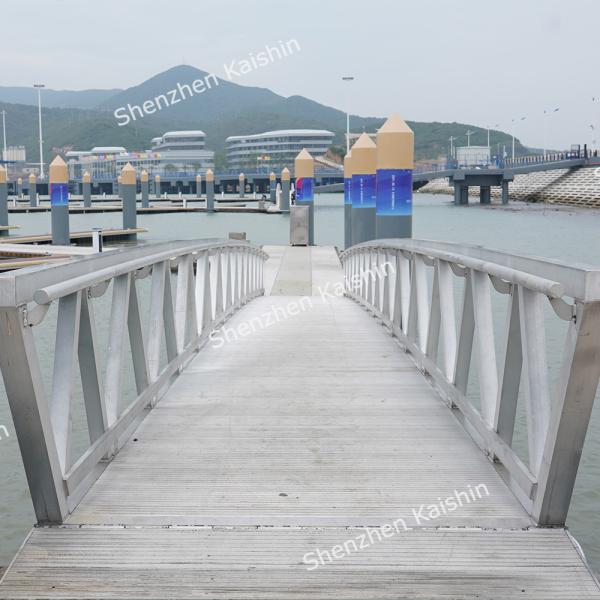 Customized Aluminum alloy 6061 Gangway With UHMW Rollers For Marina boat Floating Dock Pontoon