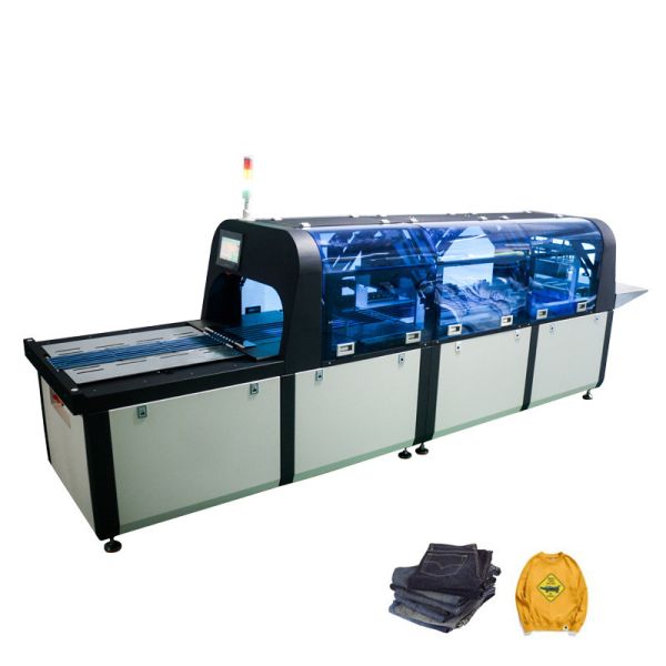 Automatic Cloth Iron And Folding Machine Tear Off Seals vertical folding