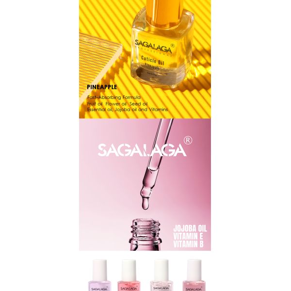 Manicura y Pedicura Cuidado de las uñas Profesional Aceite hidratante de tamaño de viaje Roller Pen Aceite de cutícula con etiqueta aduanera