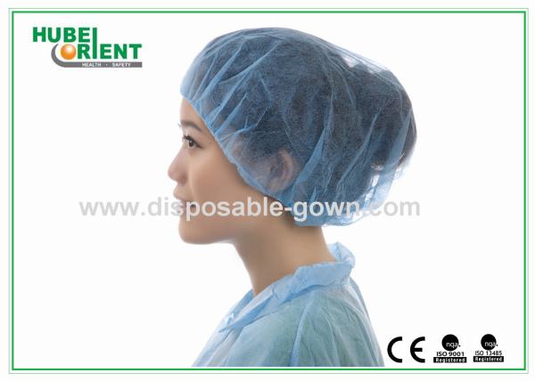 Light Weight Bouffant Disposable Hood Cap PP Non Woven Material Round Style