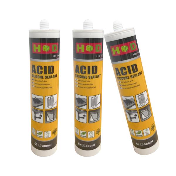 Waterproof Cure Fast Acid Leather Oem Wall Sealant Silicone 300 Ml Cartridge